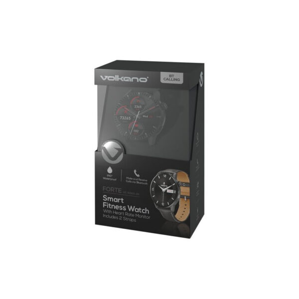 VOLKANO 5086 BK MONTRE Fit Forte Series SmartWatch bracelet en cuir