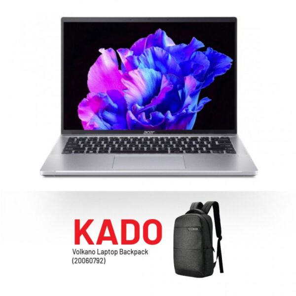 VOLKANO VK-7137-BKGR SAC A DOS pour PORTABLES 15,6 +Port USB * Gris