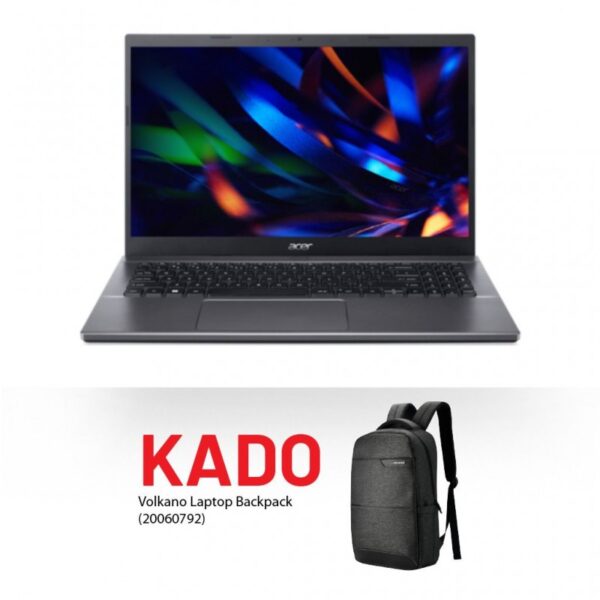 VOLKANO VK-7137-BKGR SAC A DOS pour PORTABLES 15,6 +Port USB * Gris