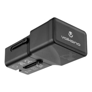 VOLKANO VK-8028-BK Globetrotter Series 25W Dual USB + Type-C Mini Tra