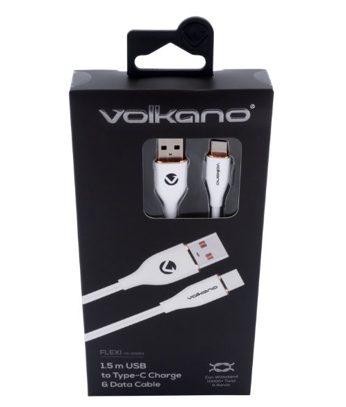 VOLKANO VK-8063-WT Mighty Series 20W Dual USB-A &USB-C GaN Wall Charg