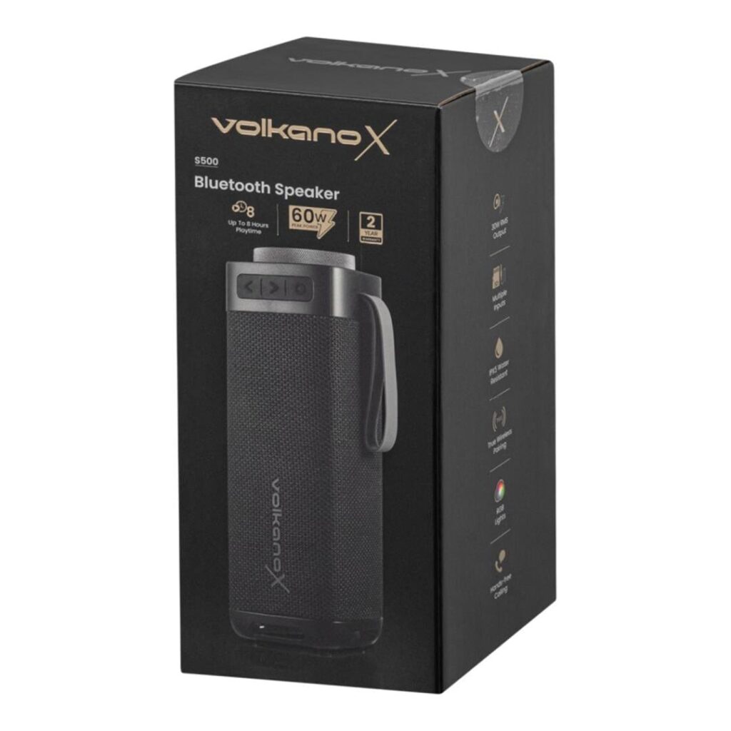 VOLKANO VXS-500-BK VolkanoX S500 Portable Bluetooth 60W Speaker
