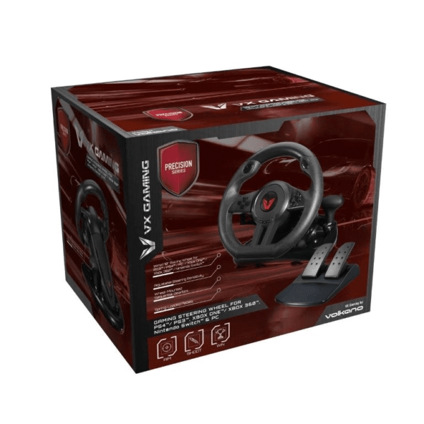 VOLKANO VX-136-BKRD Volant Precision Series pour PS3/PS4/XB1/XB360
