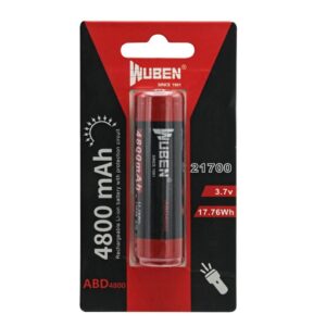 WUBEN 21700 BATTERIE 4800mAH