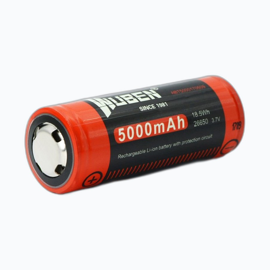 WUBEN 26650 BATTERIE 5000mAH ABT5000C