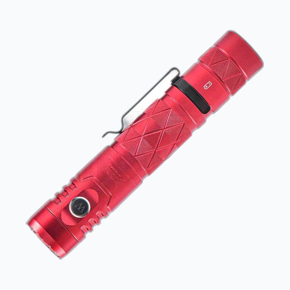 WUBEN E12R Lampe TORCHE 1200lu PowerBank 3100mAh IP68 * Rouge