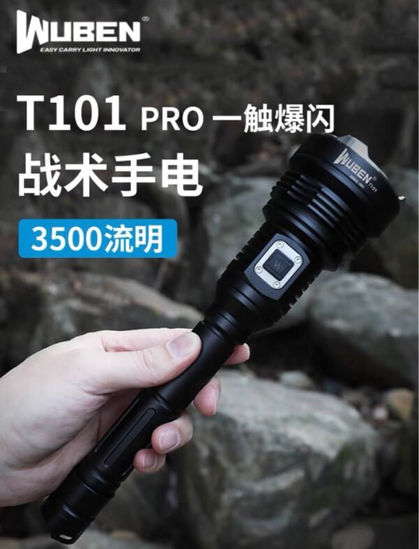 WUBEN T101 Pro Lampe TORCHE 3500lu IP68 500m rechargeable USB-C