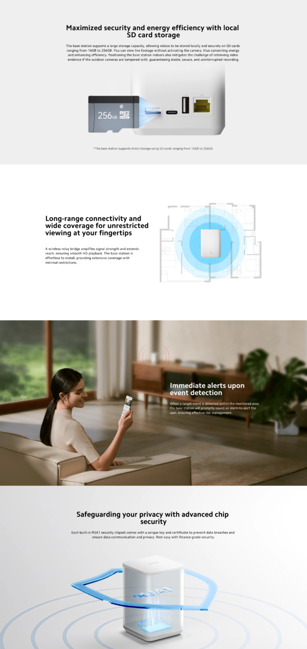 XIAOMI CAMERA EXTERIEUR BASE STATION White