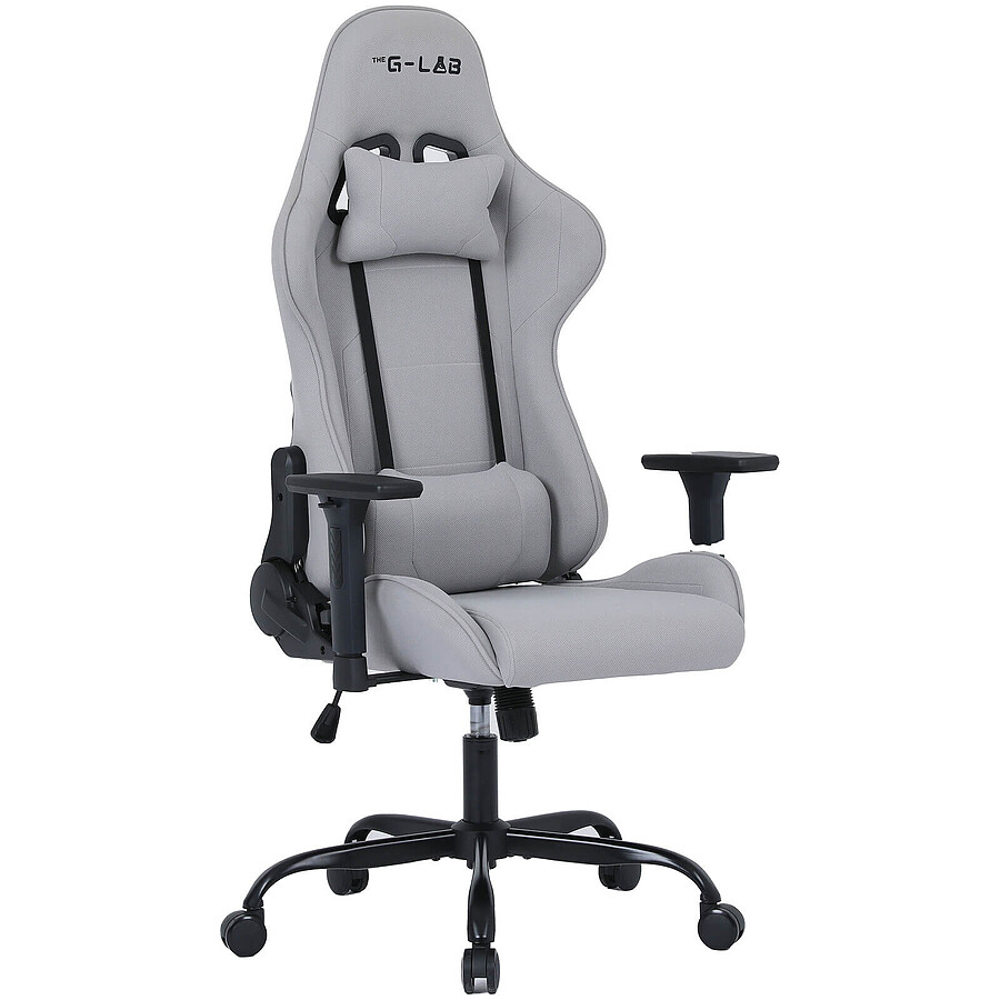 THE G-LAB KS-PLATINIUM SIEGE GAMING Tissu 3D Accoudoirs 155° * Gris