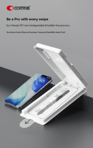COMMA iPhone 17 Pro Max Dun Anti-Static Tempered Glass(Assist Tool)