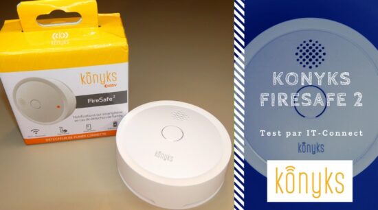 KONYKS FIRESAFE 2-Détecteur de fumée Wi-Fi + BT, 5 ans d'autonomie