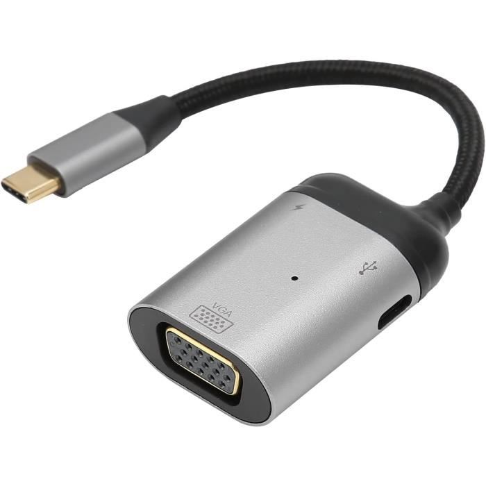 D2 - ADAPTATEUR USB-C (M) vers VGA (F) Plug & Play