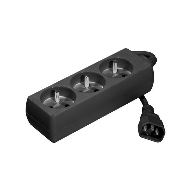MULTIPRISE ONDULEUR IEC C14 (M) > 3 PRISES FR CEE 7 (F) 1m50 [808510]