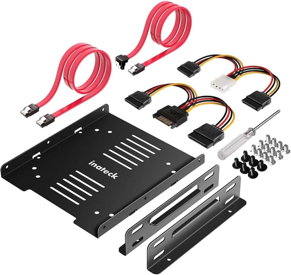 KIT DE MONTAGE pour HDD/SSD 2,5 vers 3,5 + CONNECTIQUE IDE * 730601