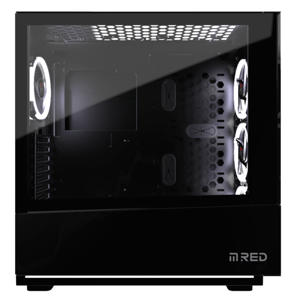 BOITIER M.RED ELITE BLACK Rainbow ARGB MR-006 MT/ATX sans Alim.