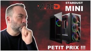 BOITIER M.RED STARDUST Mini 2x120mm RGB sans Alim/mATX * Blanc