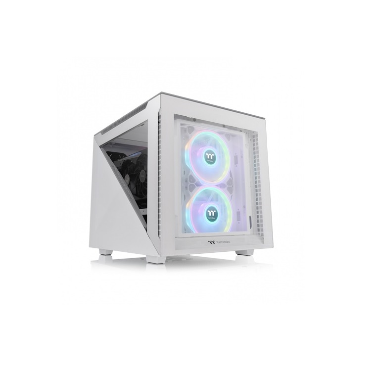 BOITIER THERMALTAKE Divider 200 TG Snow White -MT/sans Alim/ATX