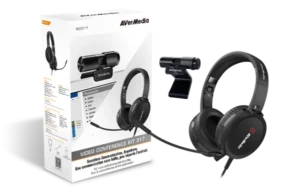 WEBCAM AVERMEDIA PACK Télé Travail Webcam PW317 +Casque AH317