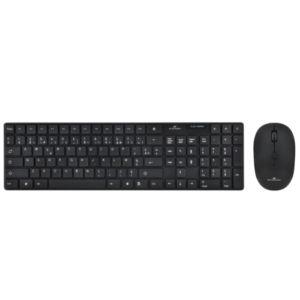 BLUESTORK BS-PACK-EASY-SLIM-B Pack CLAVIER+SOURIS s/fil Nano NOIR