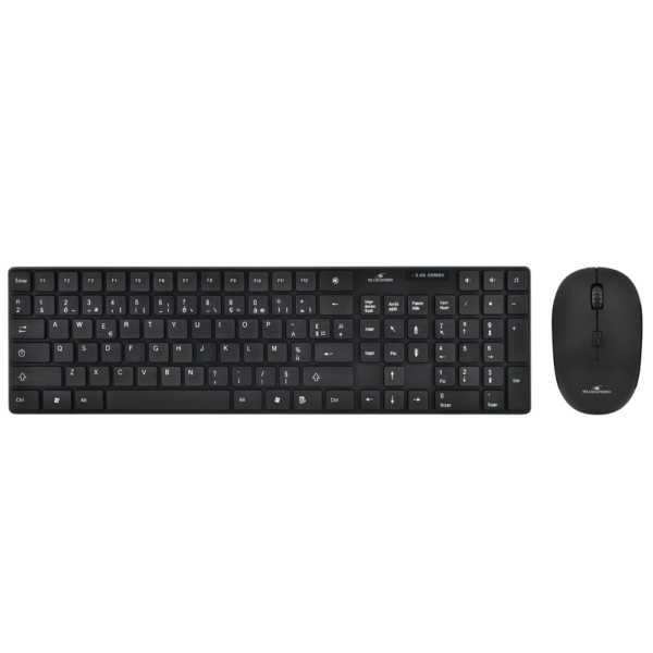 BLUESTORK BS-PACK-EASY-SLIM-B Pack CLAVIER+SOURIS s/fil Nano NOIR
