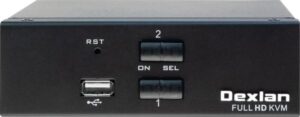 DEXLAN SWITCH KVM 2 PORTS HDMI/USB 4K +CABLES * 061091