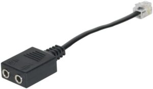 DEXLAN ADAPTATEUR RJ2Jack Tel. RJ vers JACK 3,5 casque+micro * 574400