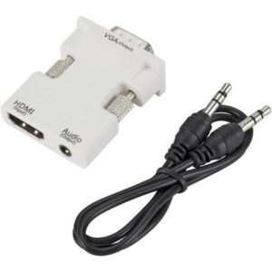 ADAPTATEUR HDMI (M) vers VGA (F) +Audio ECO Blanc * 051224