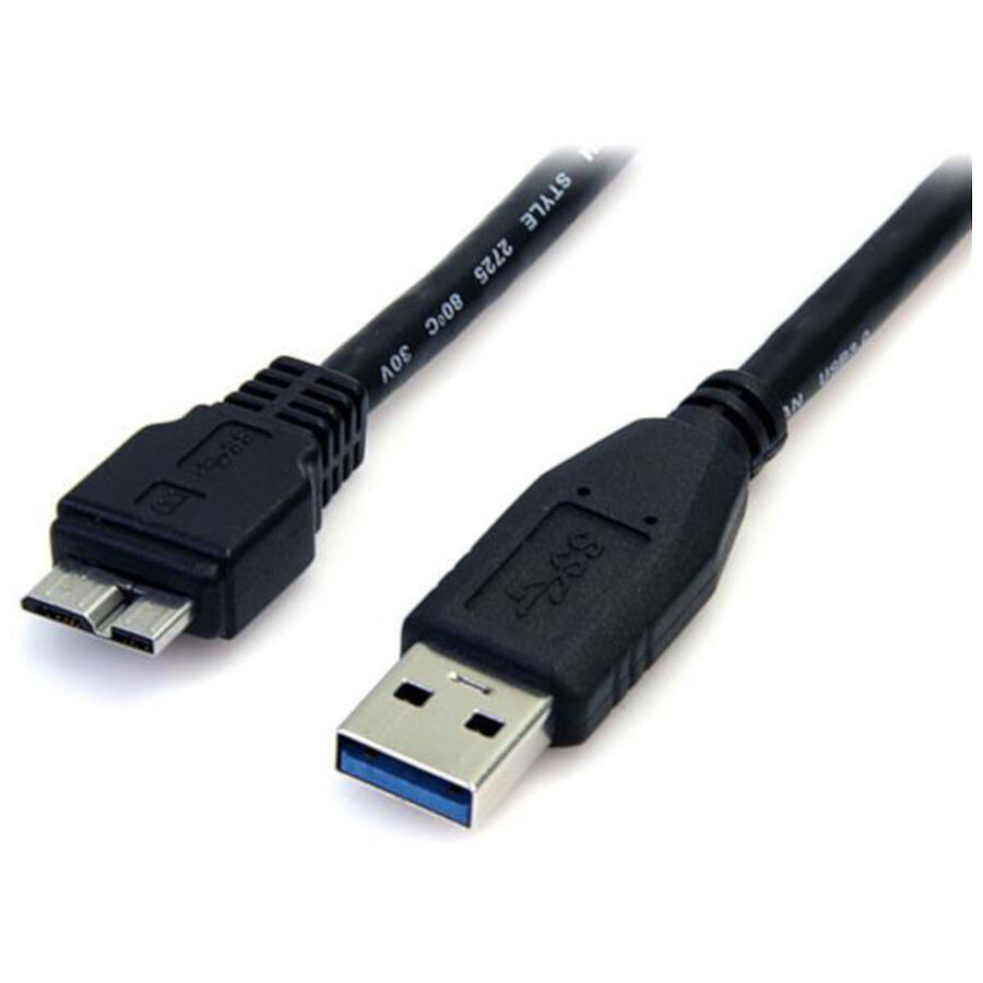 Cable USB3.0 A (M) vers MicroUSB Type-B (M) Noir 1.0m * 532473