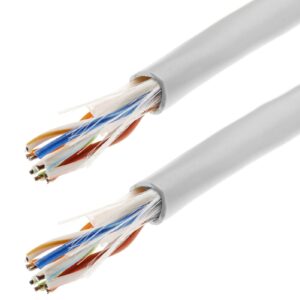 ROULEAU DE CABLE RESEAU UTP CAT.6 24AWG/4p. OUT.CCA 100M [ZG-C6O1002]