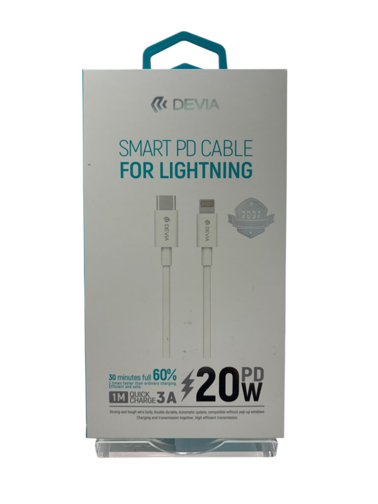 DEVIA Smart Series PD Cable For Lightning (PD 20W 3A 1M)
