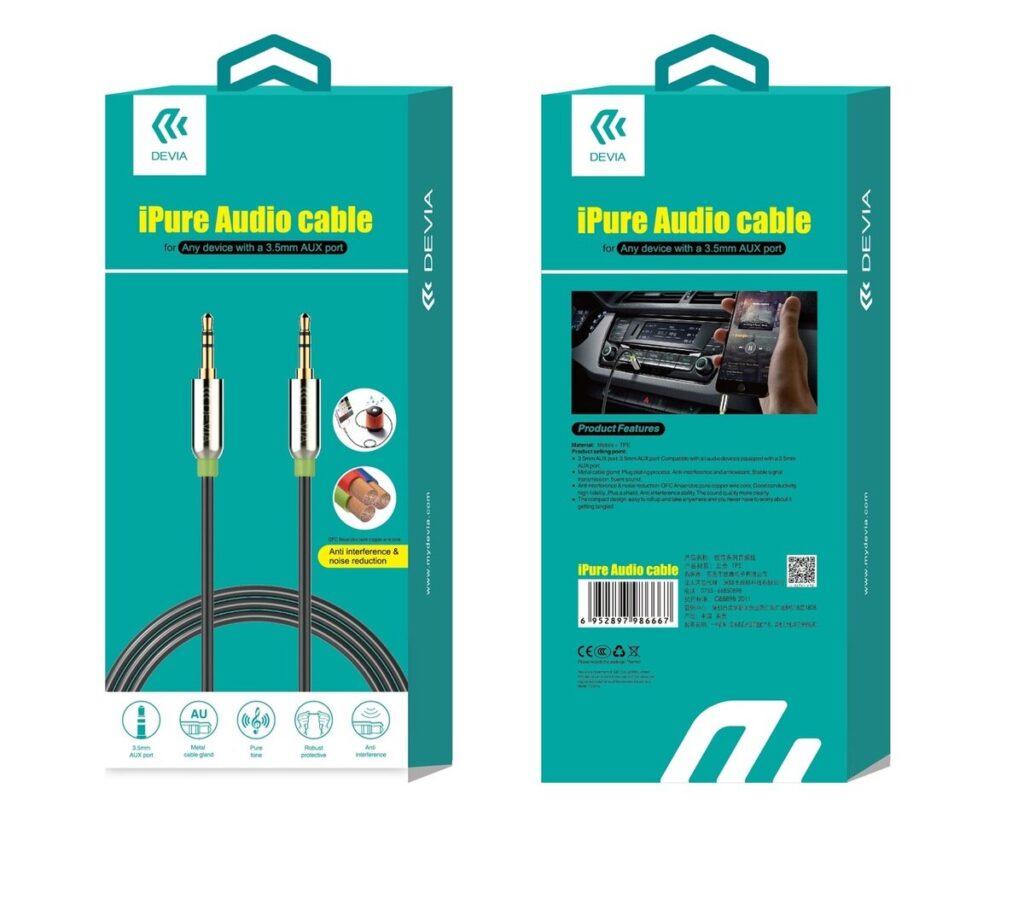 DEVIA Ipure Series 3.5mm Woven Audio Cable