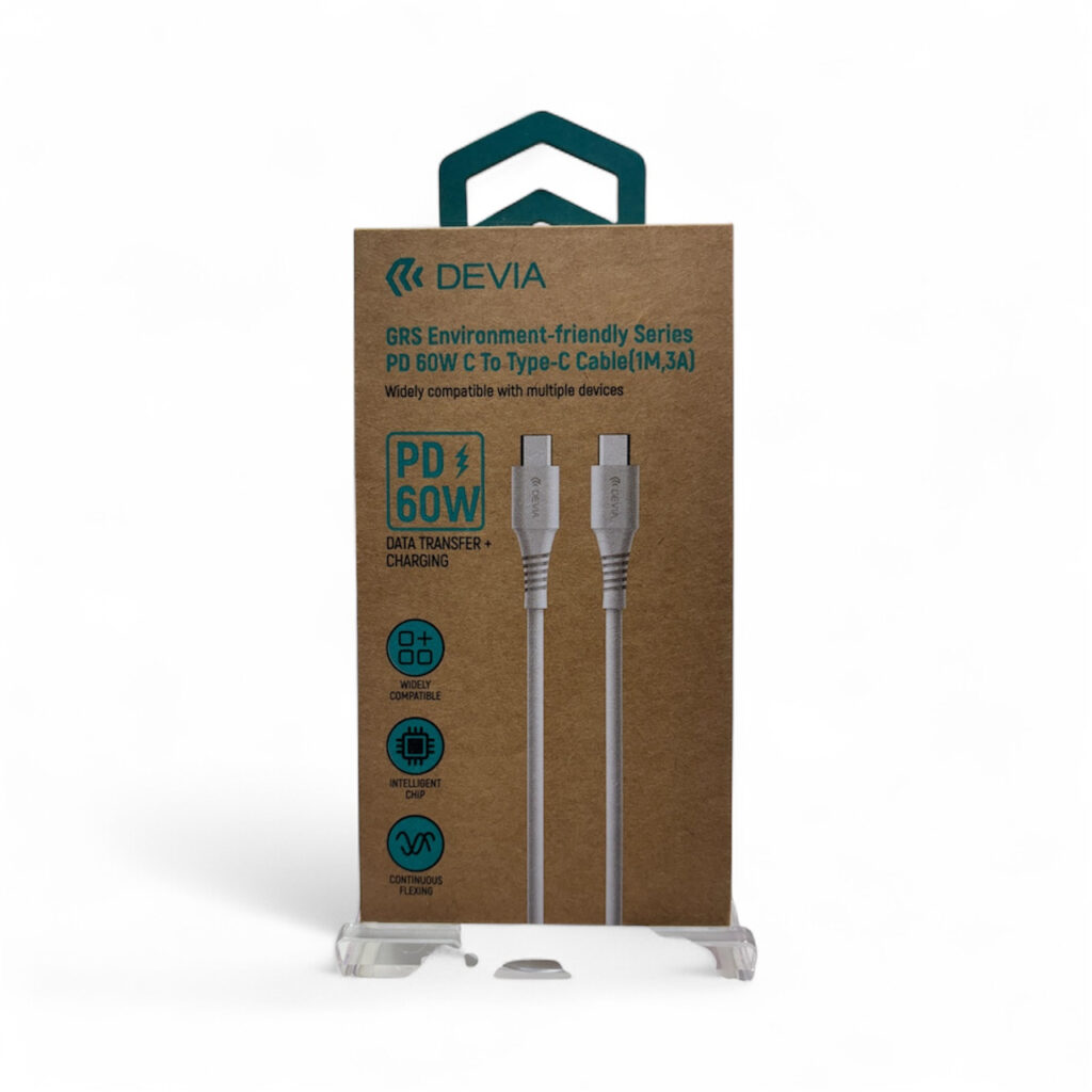 DEVIA GRS Series C To Type-C PD 60W Cable(3A,1M)