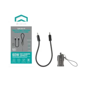 DEVIA Cable Ultra10 C to C PD60W Keychain Lanyard Fast Cable (0.2M)