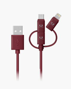 FRESH N REBEL - FlexWave Silicone Braided USB-A vers Light 2m * TBlue