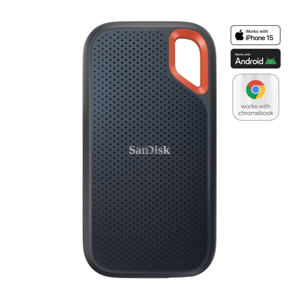SanDisk EXTREME 4To SSD Externe Portable USB3.2* SDSSDE61-4T00-G25