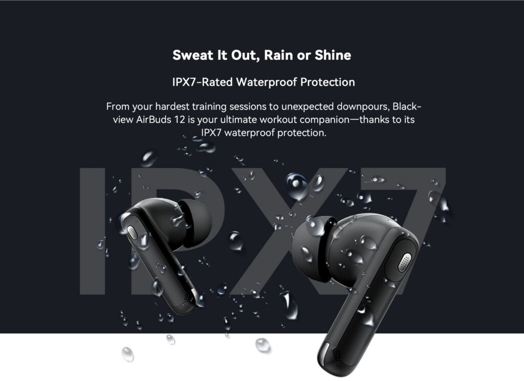BLACKVIEW AirBuds 12 OREILLETTES Bluetooth * Black