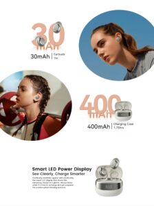 BLACKVIEW AirBuds 9 OREILLETTES Bluetooth * white