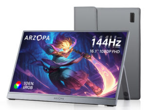 IPS 16,1 * ARZOPA Z1FC Portable ALU FHD 144Hz HDMI/USB-C +Etui* Gris