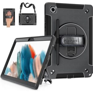 WE - Pack 3-en-1 ETUI+PROTECTION+STYLET pour Galaxy Tab A8 • Noir