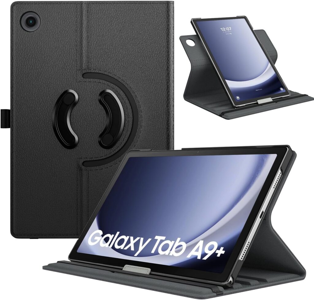 WE - H-1050 HOUSSE Book Cover Universel pour TAB 9-11'' TPU • Noir