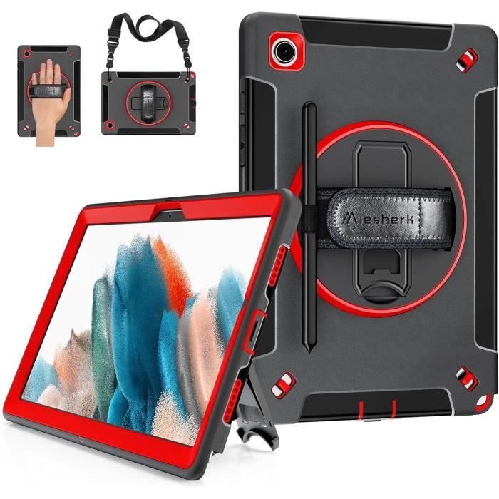 WE- Etui antichoc pour Samsung Galaxy Tab A8 10.5 (2021) +strap