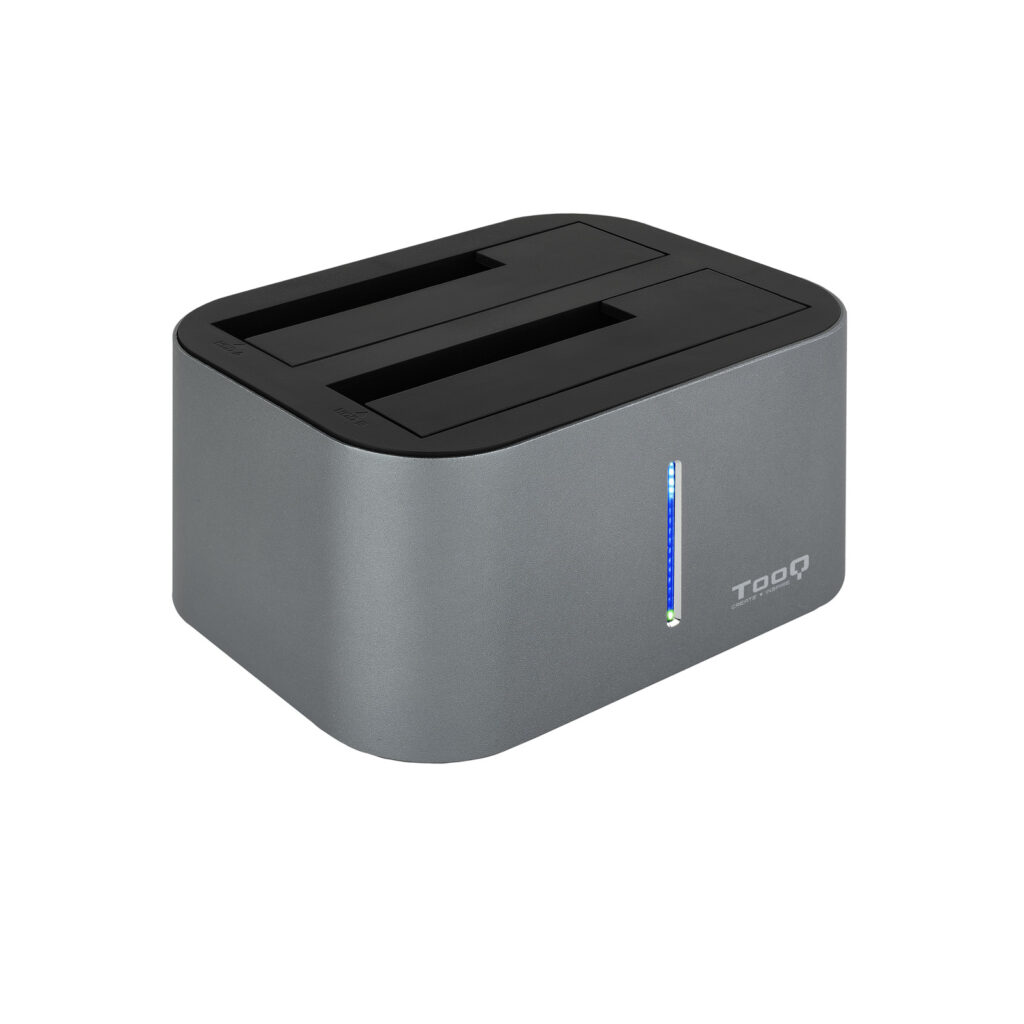Station d'accueil USB 3.1 TooQ TQDS-805 pour 2x S-ATA (Gris) - TQDS-8