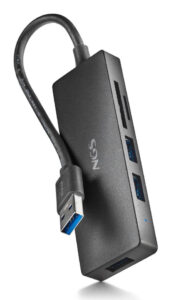 Hub USB-C 3.0 NGS iHub Reader - 3 ports USB-A + lecteur de cartes (Gr