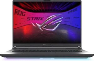 Asus ROG Strix 18" 2560 x 1600 @ 240 Hz, Core Ultra 9-275HX GeForce RTX 5060, 32 Go /2 To SSD NVMe , Wi-Fi 7, Bluetooth, WIN 11H gris eclipse