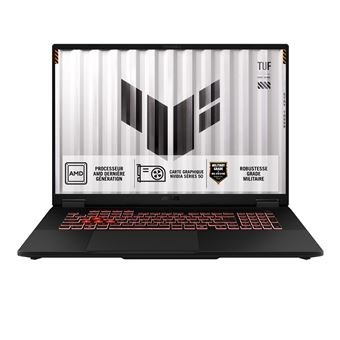 Asus TUF Gaming 18'' Ryzen 7-260 GeForce RTX 5060, 32 Go RAM, 1 To SSD NVMe, Wi-Fi 6E, Bluetooth, WIN 11H gris jaege